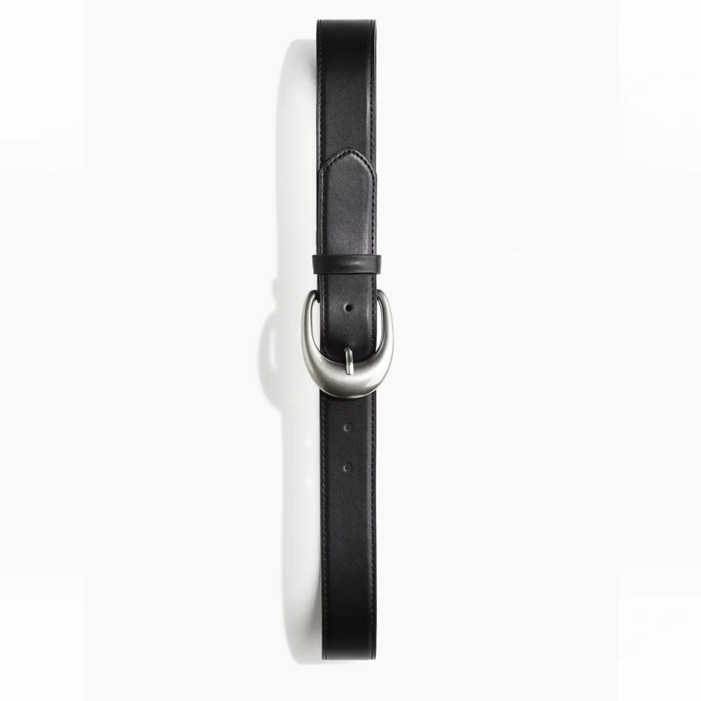 Black Belt with Silver Buckle